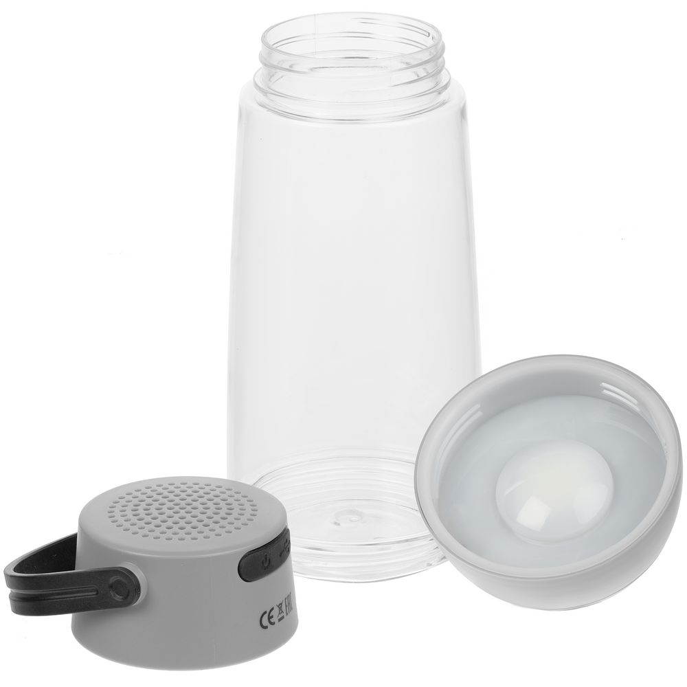 Бутылка для воды Torsta Light с колонкой и светильником, серая в Казани